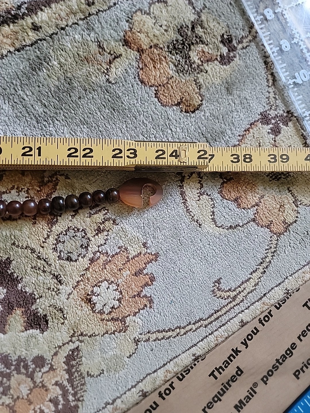 Vintage Original Tribal Multiple Strains Amber Coral Horn Spikes Necklace 24″
