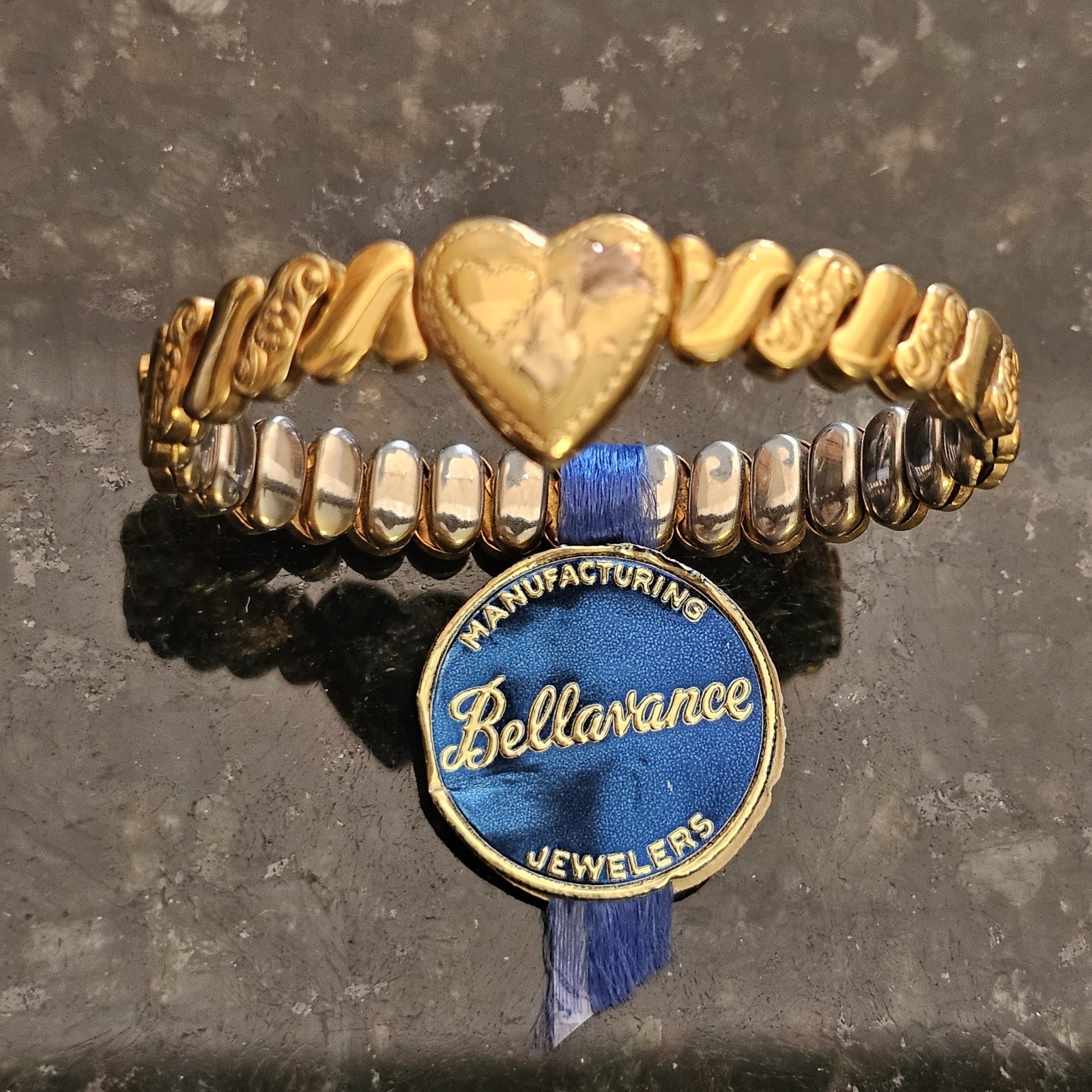 Bellavance &Sons Childs Expansion Heart Bracelet Gold Filled 1/20th 12k Vintage