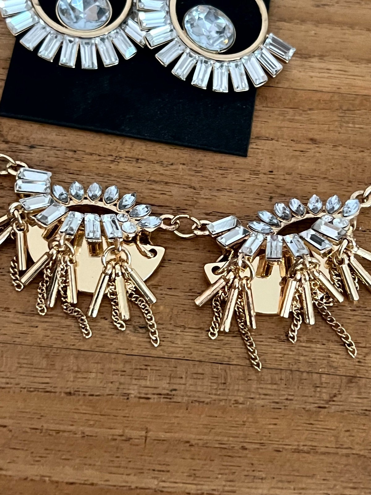 Vintage M. Haskell for INC earrings BN plus other necklace Runway Statement