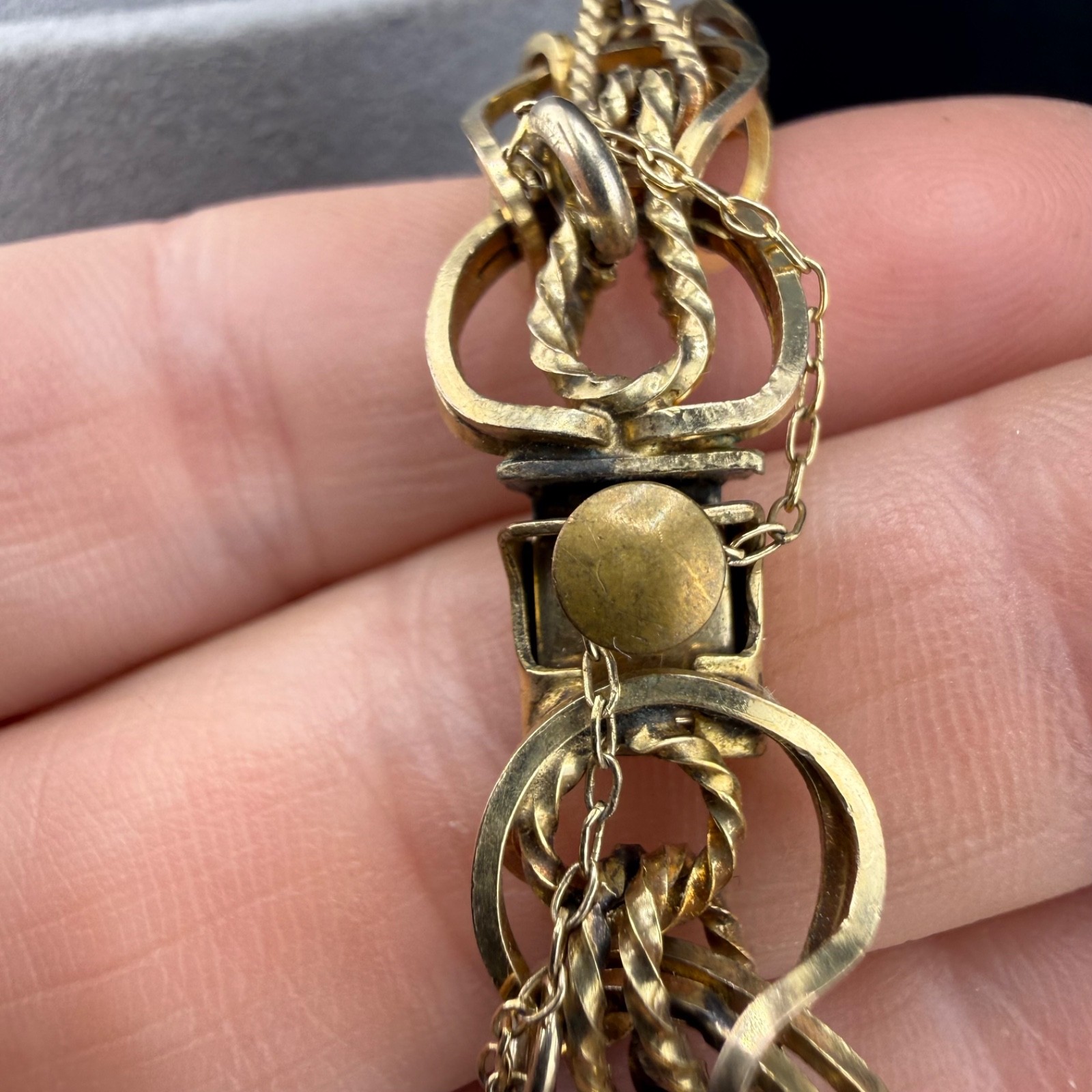 Vintage Gold Filled Bracelet Chain 17.2 Grams 6.5”