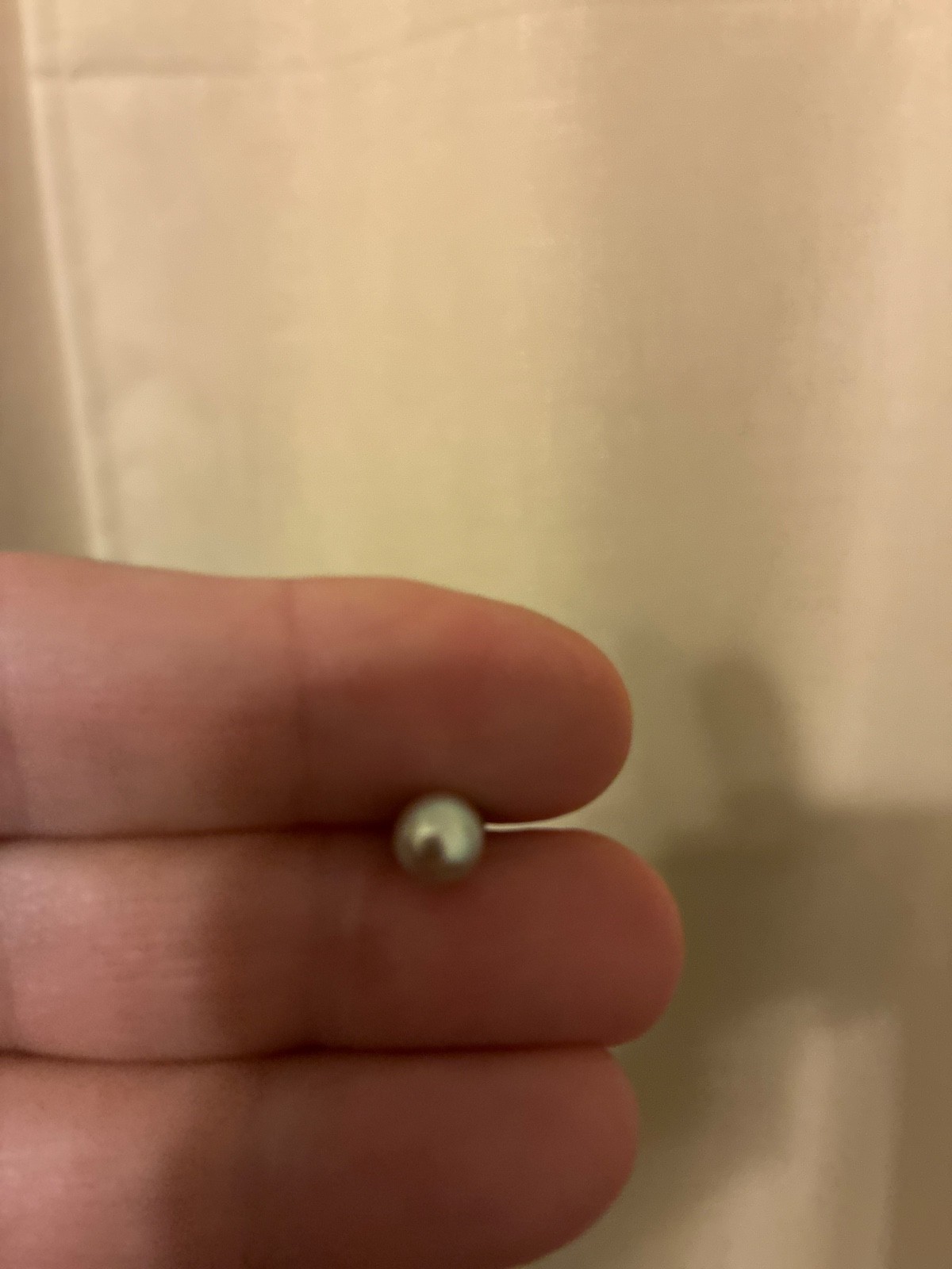 VTG 1970s Pearl Stud Earrings Silver Posts High Luster