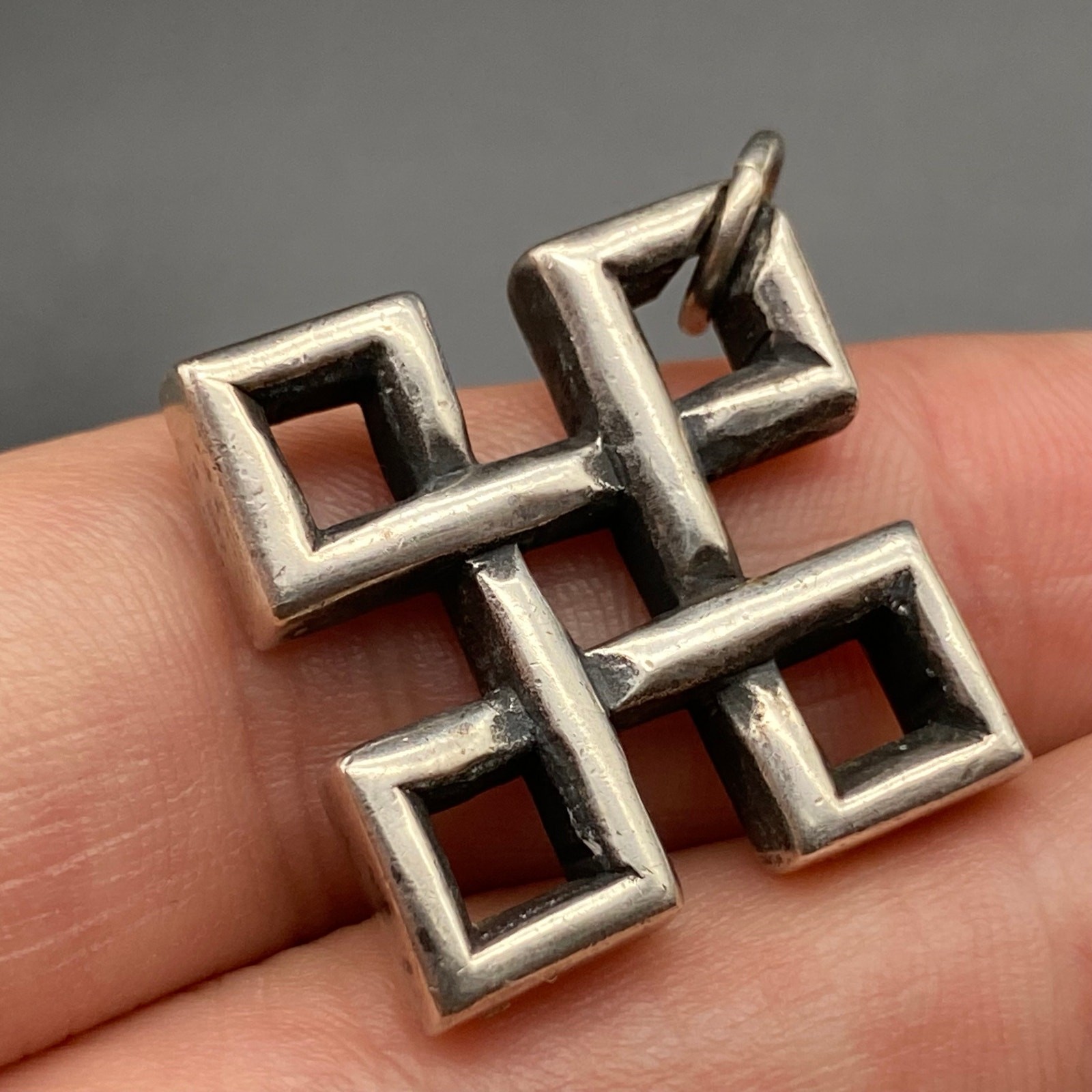 Vintage James Avery Knot of Eternity Cross Sterling Silver Pendant