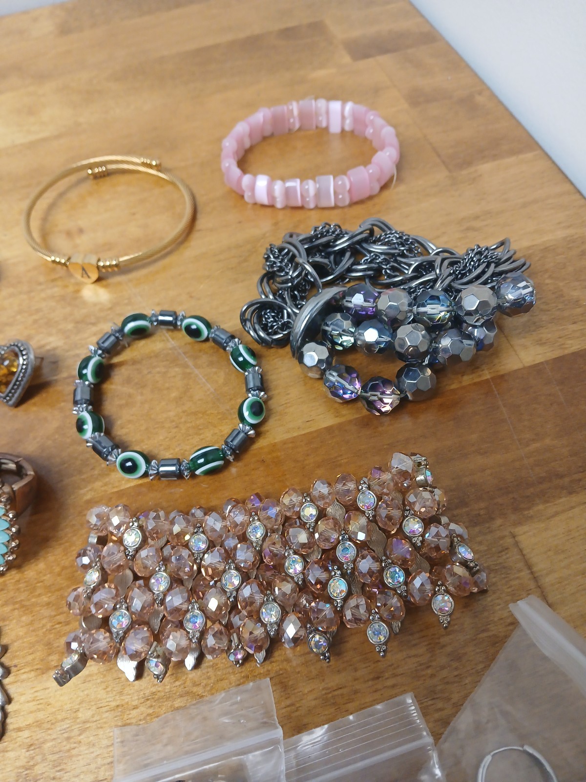 Mystery Silver Tone Accessories – Jewelry lot Vintage Clip On Bracelet Pin