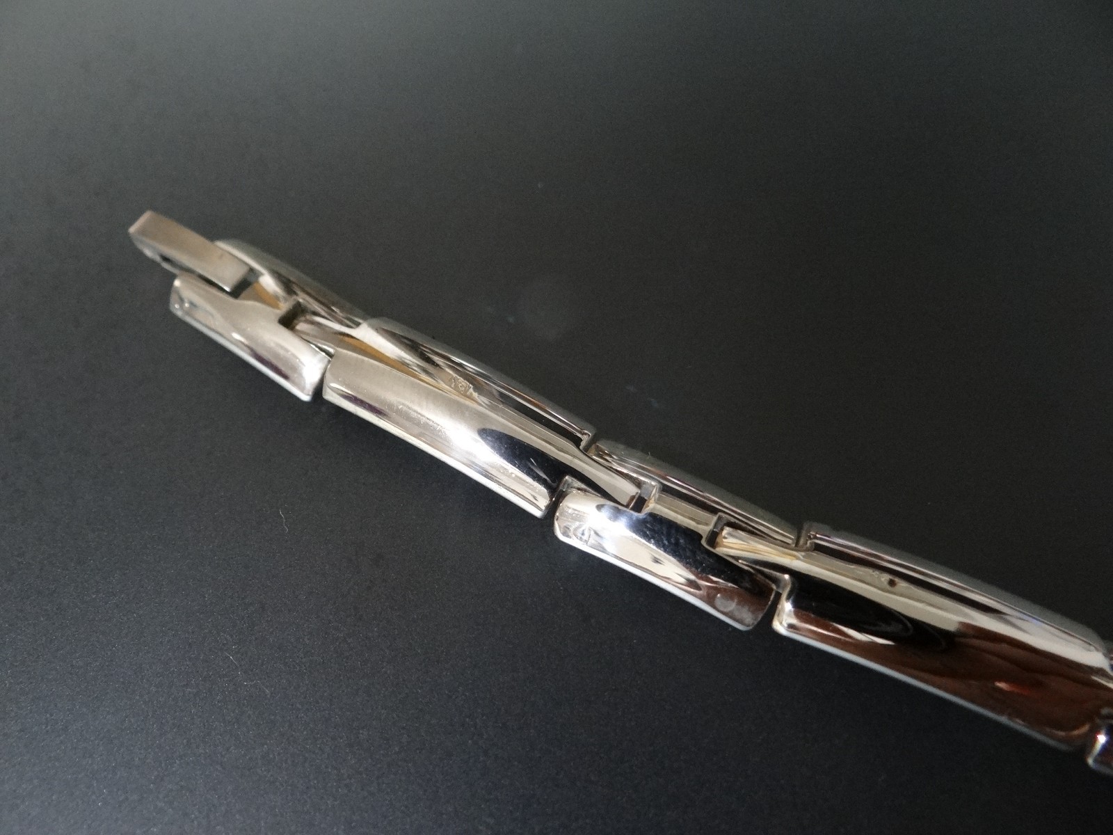 Vintage 925 Sterling Silver Panel 7″ Bracelet 30g