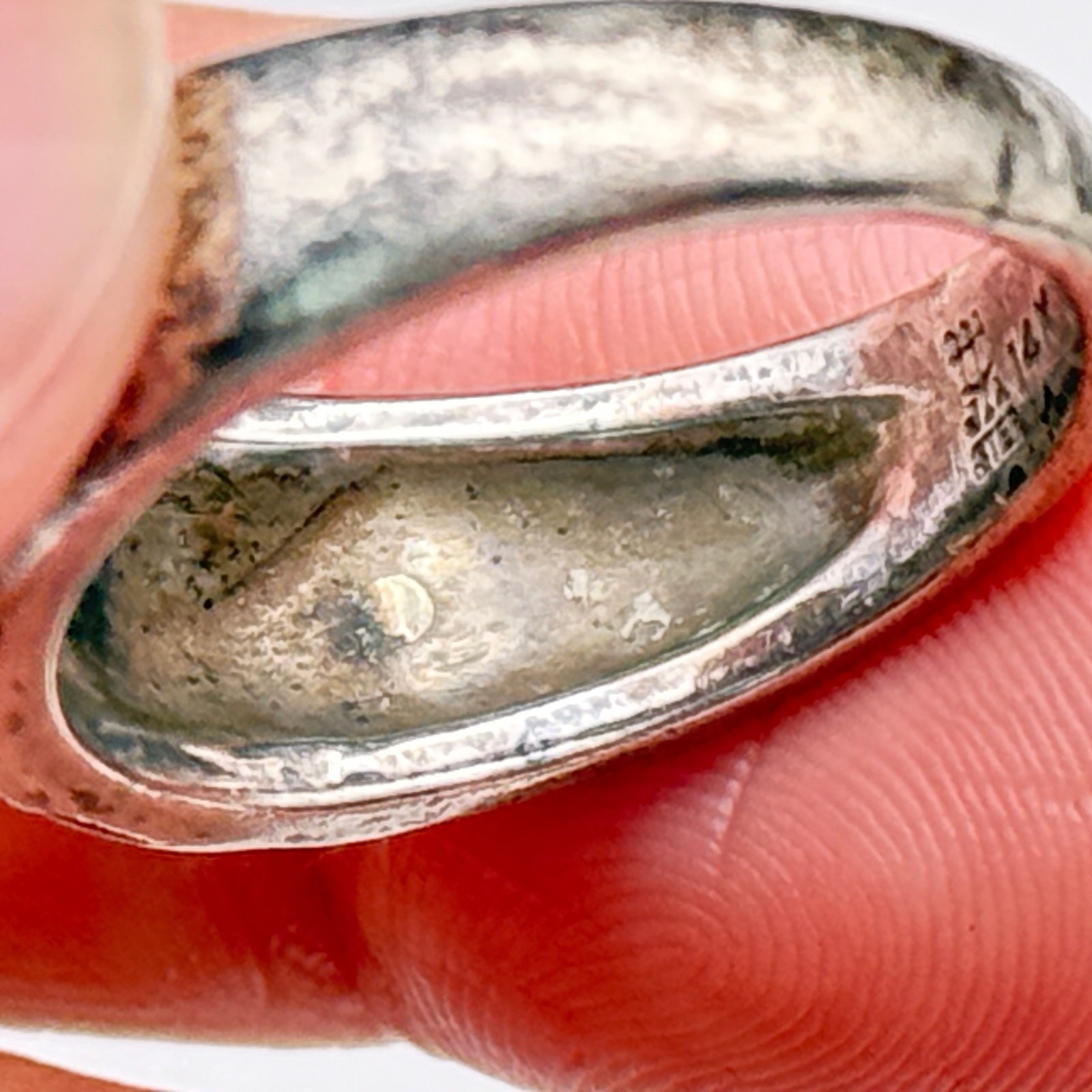 Vintage James Avery 14K Gold Sterling Silver Ring Size 6.75