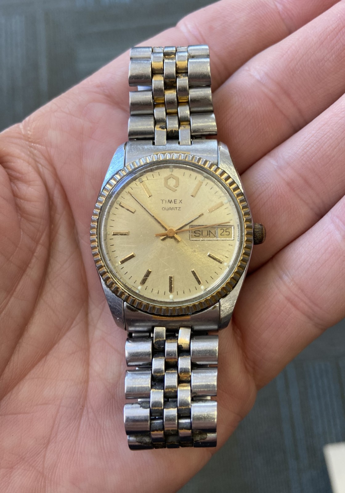 Old Vintage TIMEX Quartz Watch Philippine Made Wristwatch Philippines