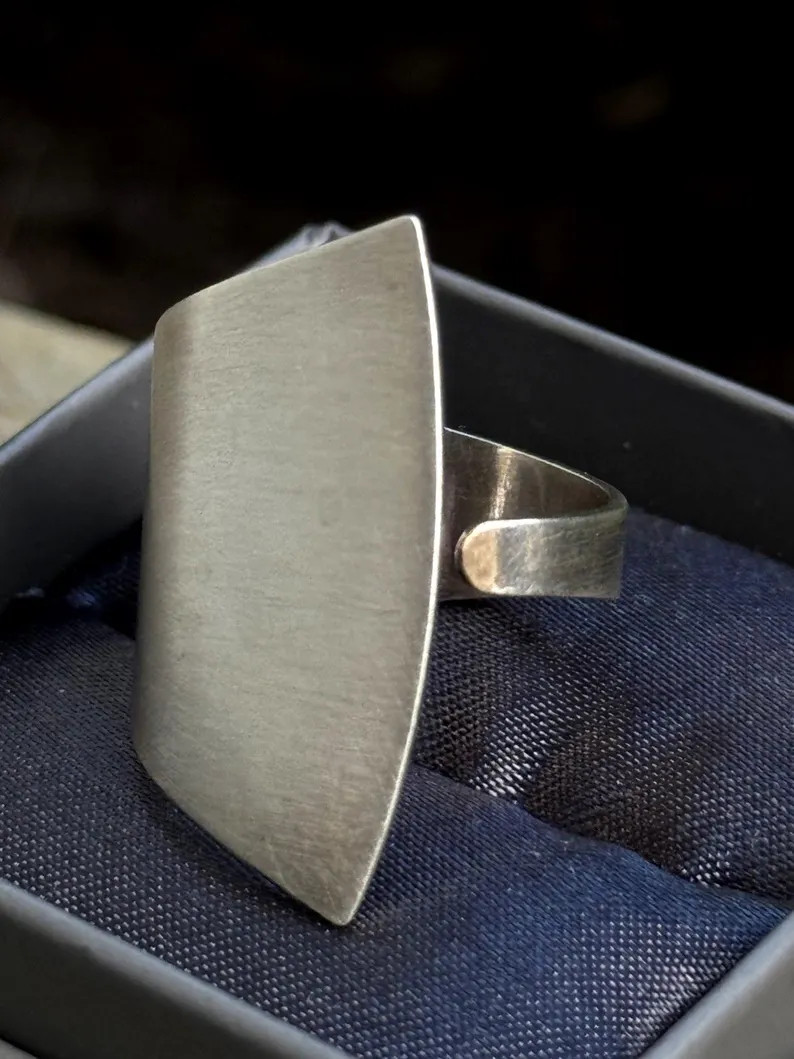 vintage artisan ring sterling silver 925