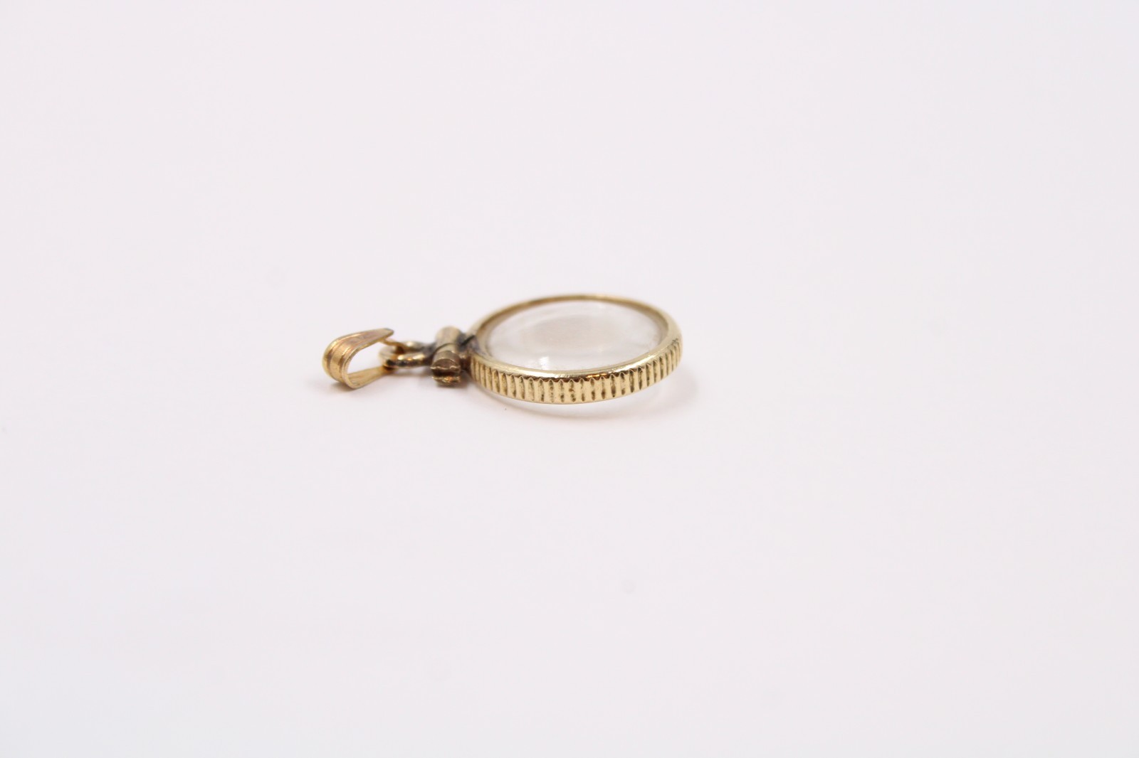 0.7g Vtg Gold Filled Bezel 12k 1/20 g.f Gold Nugget Pendant Coin Edge