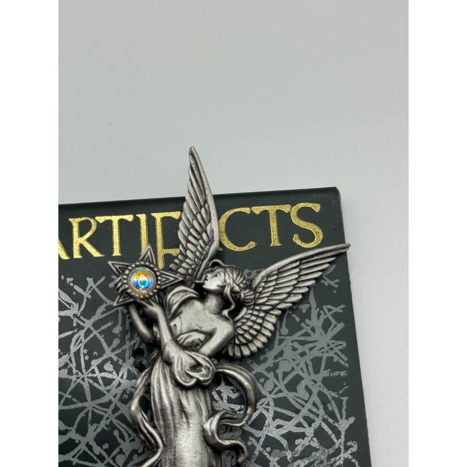 Vintage JJ Jonette Artifacts Winged Angel Brooch Pin
