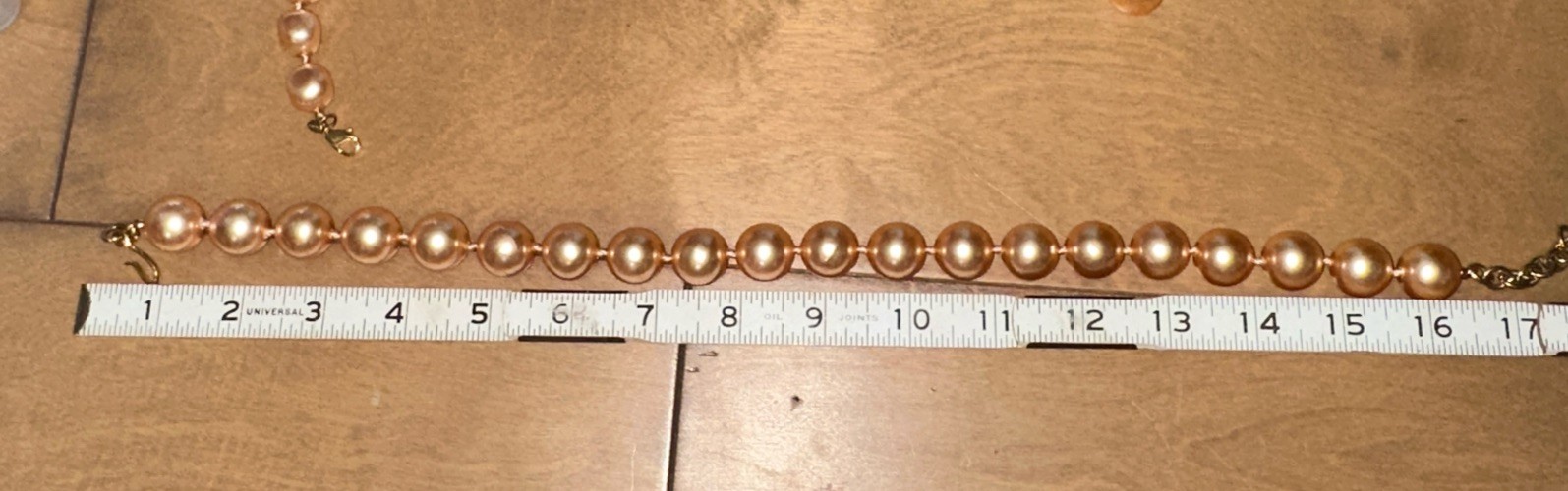 MONET Vintage Set Pink Baroque Faux Pearl Necklace, Bracelet, Clip-on Earring
