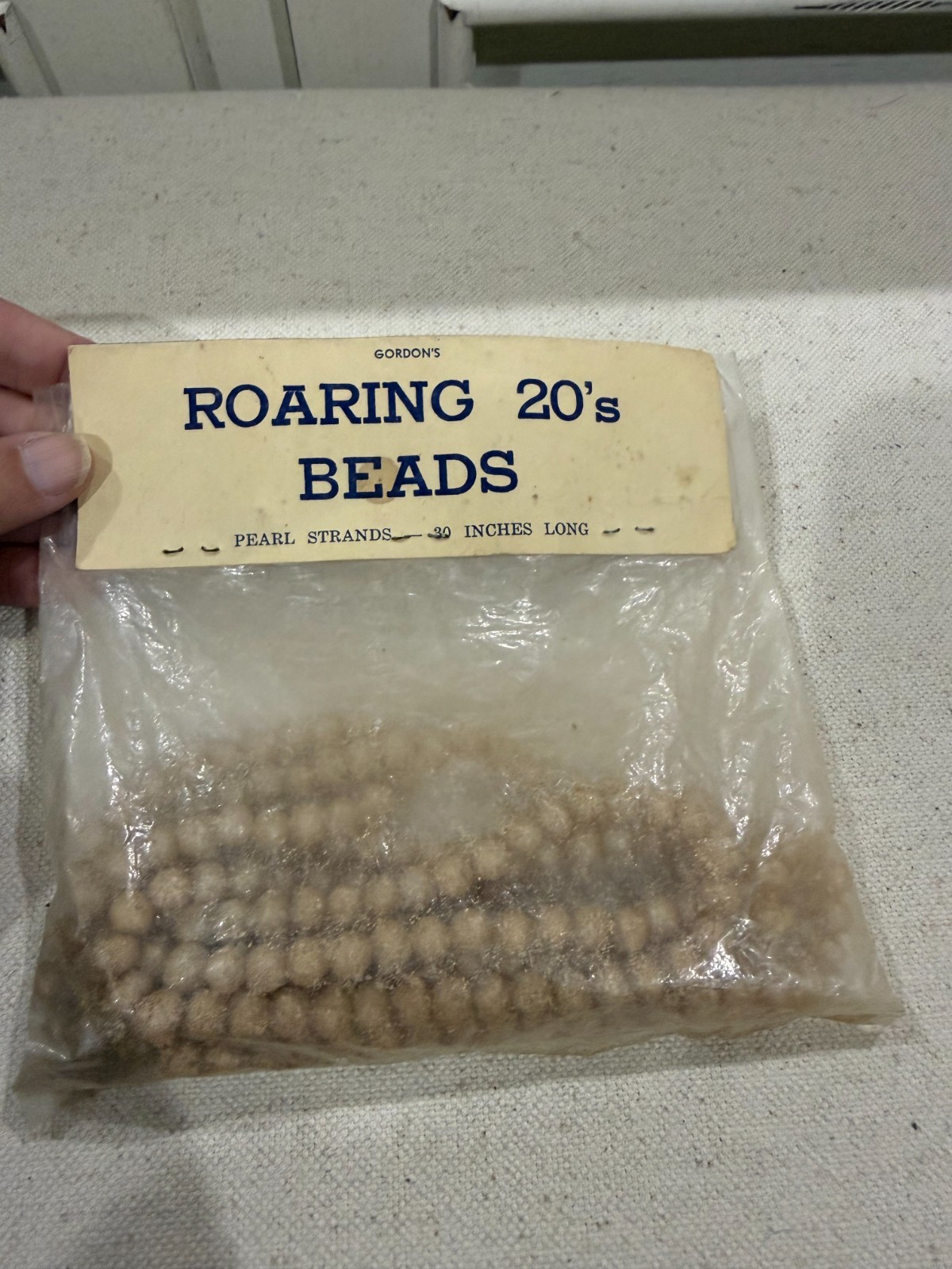Gordon’s Roaring 20’s Beads, vintage, in original packaging