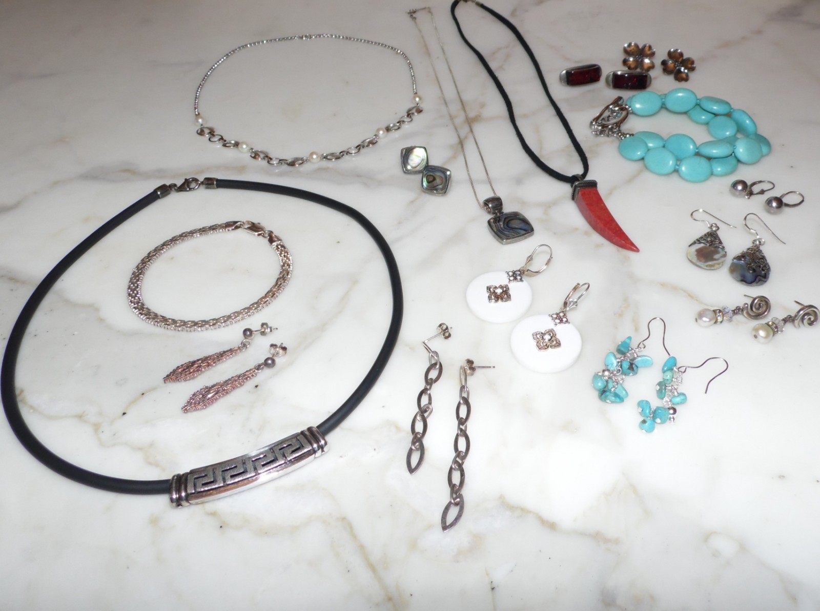 Vintage Sterling Silver Scrap or Not Jewelry Lot 138 grams necklace bracelet +++