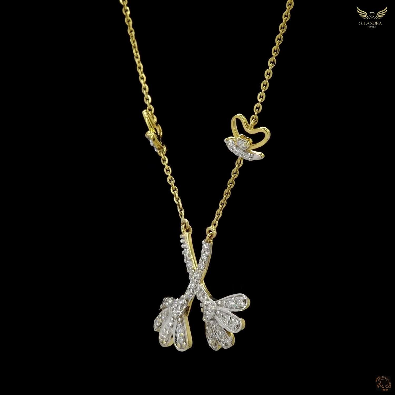 Lab Created Diamond 0.54ct Pendant Necklace Yellow Gold Plated Gift