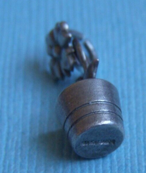 Vintage 40’s flower pot with flower sterling charm