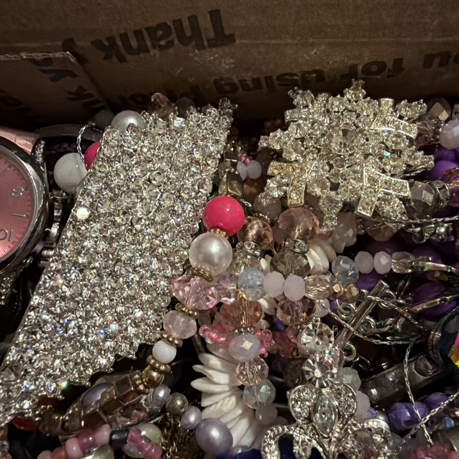 Vintage to Now Jewelry Lot, All Wearable Untested. No Broken. Box A8