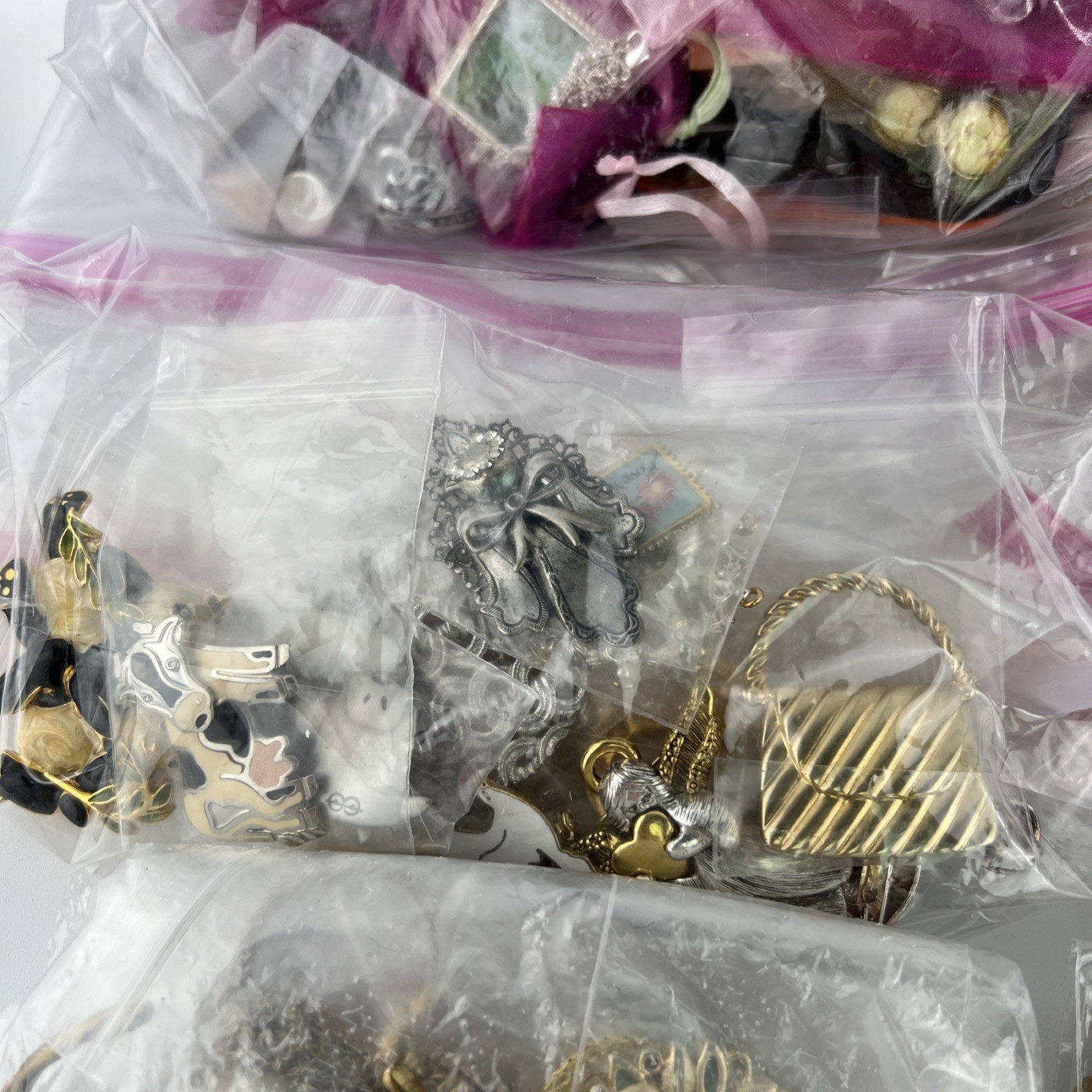 9lbs+ Lot of Vintage to Now Wearable Mixed Costume Jewelry Box Bulk Resale