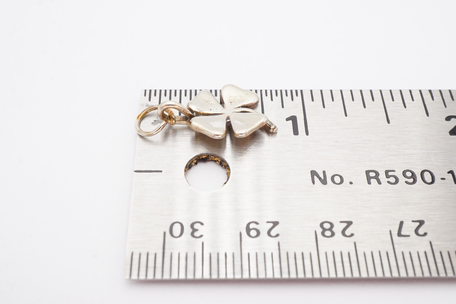 Vintage Sterling Silver 925 Four Leaf Clover Charm