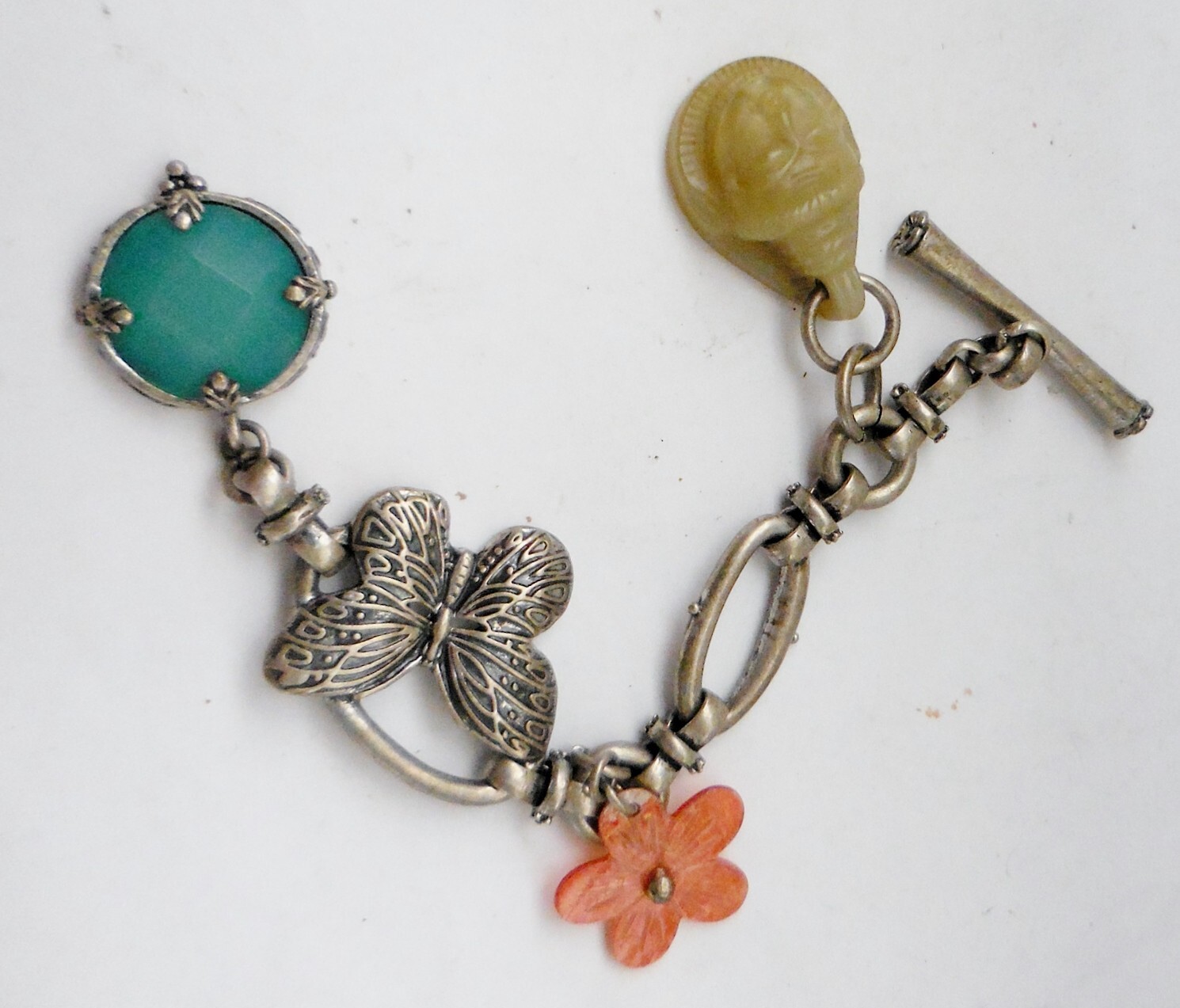 VINTAGE LUCKY BRAND CHAIN WITH CHARMS BEAUTIFUL DESIGN