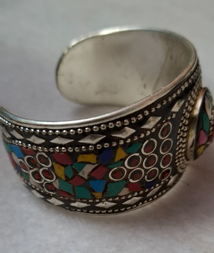 Tibetan cuff Bracelet Adjustable Bracelet handmade jewelry