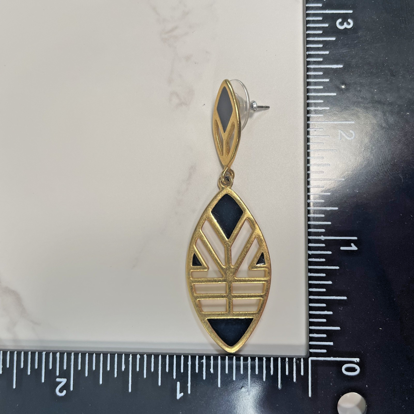 Foxy Made in Canada Gold Tone Multi Color Enamel & Fringe Pendant & Earrings Set