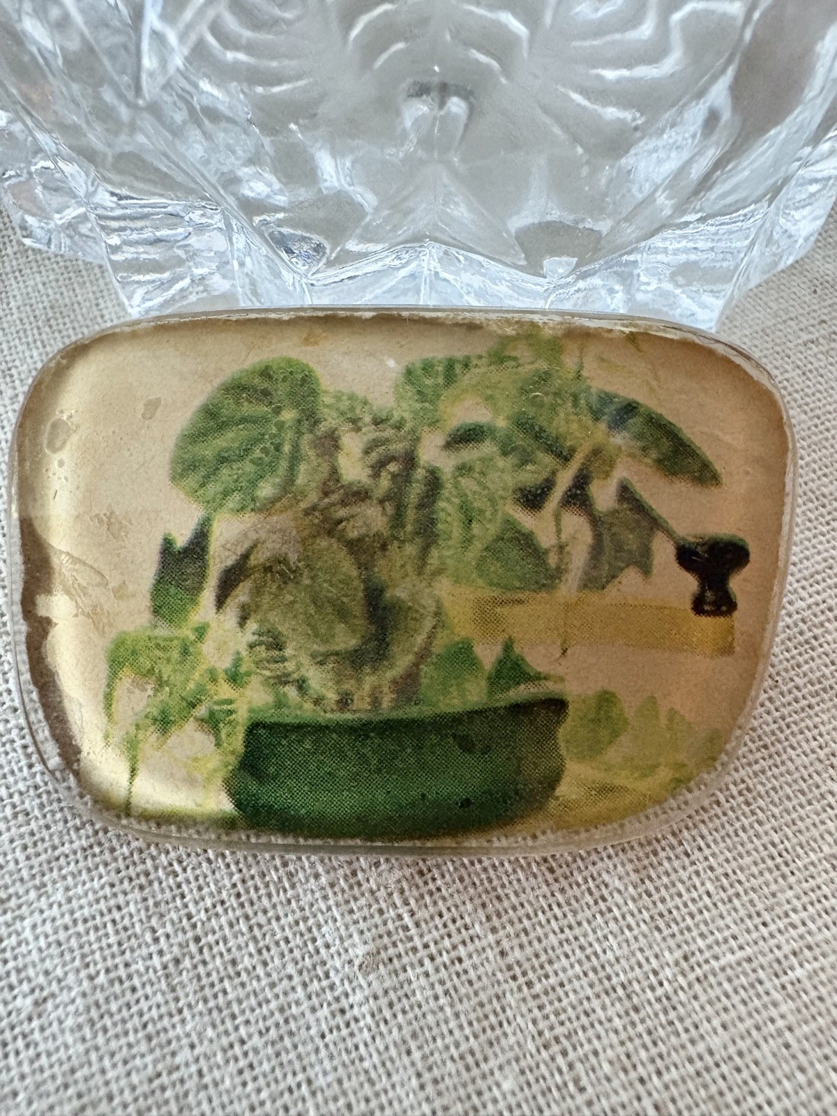 Rare Vintage Potted Plant Brooch 1940s-1950s Handmade 🪴