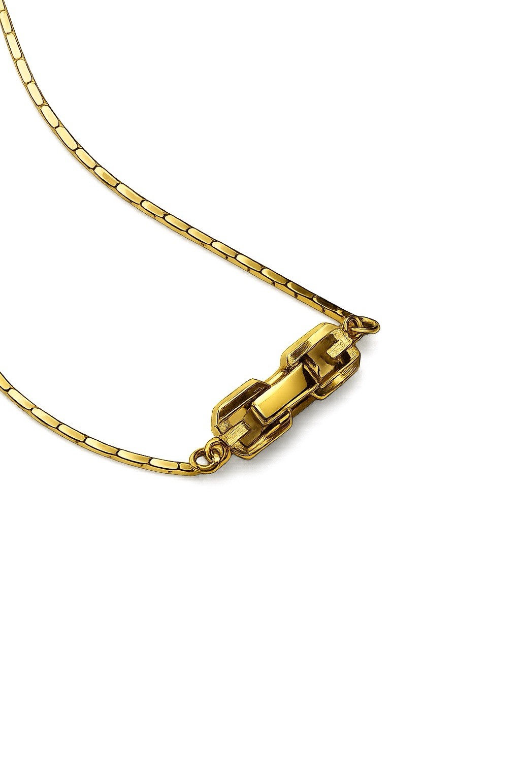 Authentic Givenchy Gold Tone Double Happiness Pendant Crystal Frame PreOwn Exc