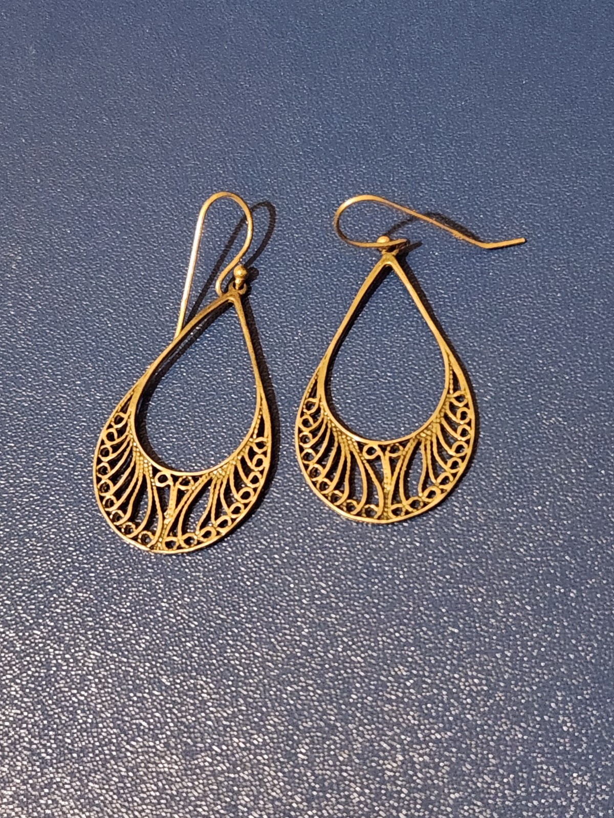 Sterling Silver Swirl Design Dangle Earrings