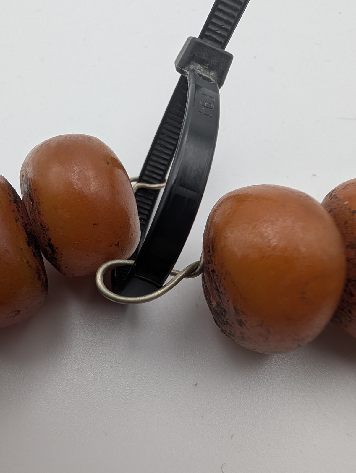 Vintage Moroccan Style Resin Bead Necklace – Large Enamel Focal Bead