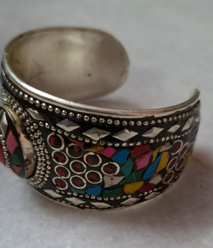 Tibetan cuff Bracelet Adjustable Bracelet handmade jewelry