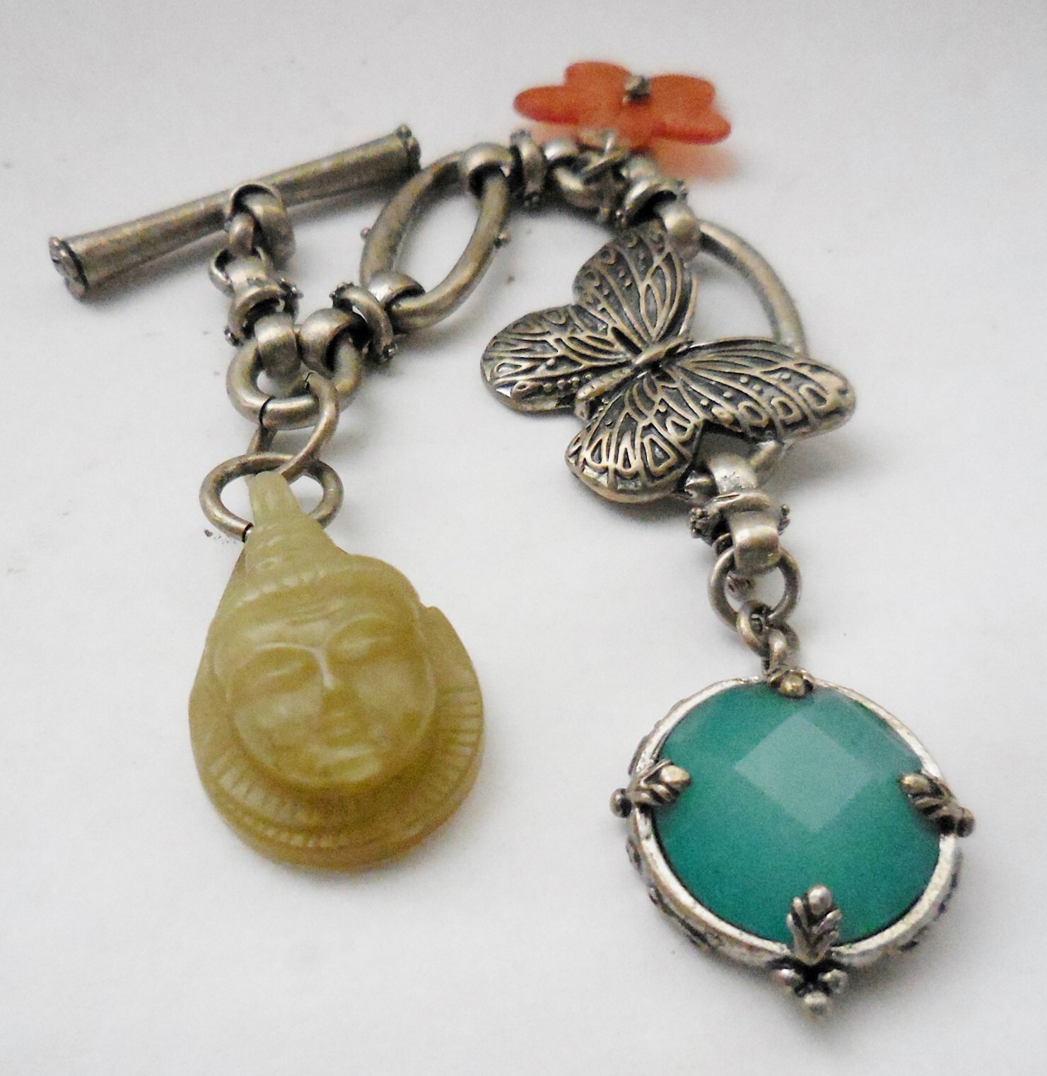 VINTAGE LUCKY BRAND CHAIN WITH CHARMS BEAUTIFUL DESIGN
