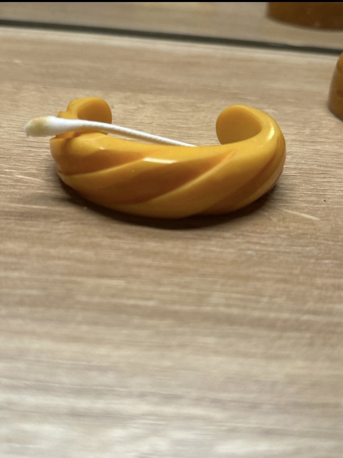 Vintage Bakelite Creamed Corn Butterscotch Carved Bracelet Tested
