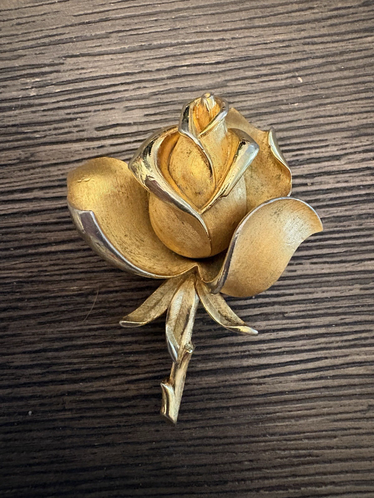 Beautiful Crown Trifari 1960s Blooming Rose Brooch With Unsigned Other Pieces