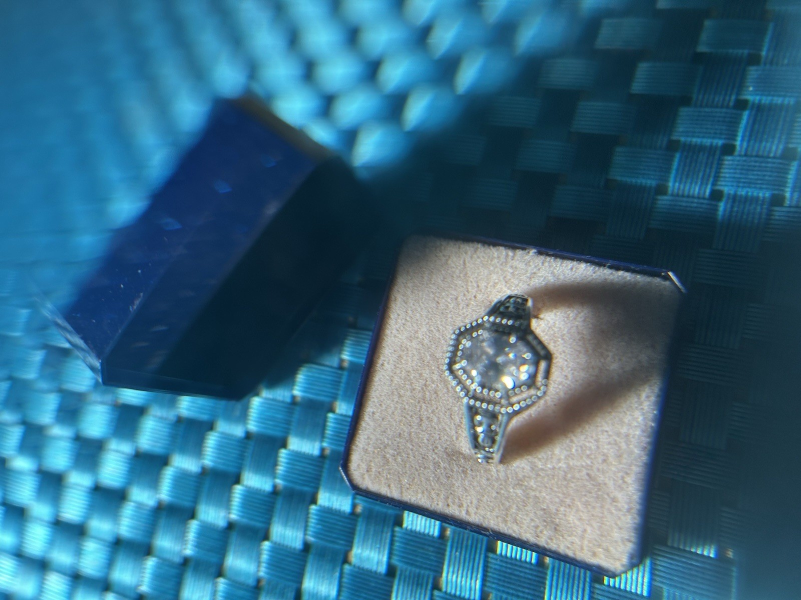 VTG 30s Deco Edwardian Filigree Milgrain Edge 925 SS Ring Sz 7.5