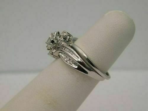 Art Deco 1.20 Ct White Diamond Antique Vintage Wedding Ring 925 Sterling Silver