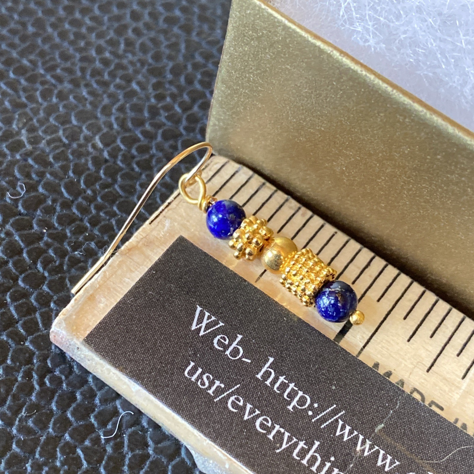 Vtg Museum Museum Art Lapis Lazuli Beaded Necklace Bracelet Etruscan Revival MMA