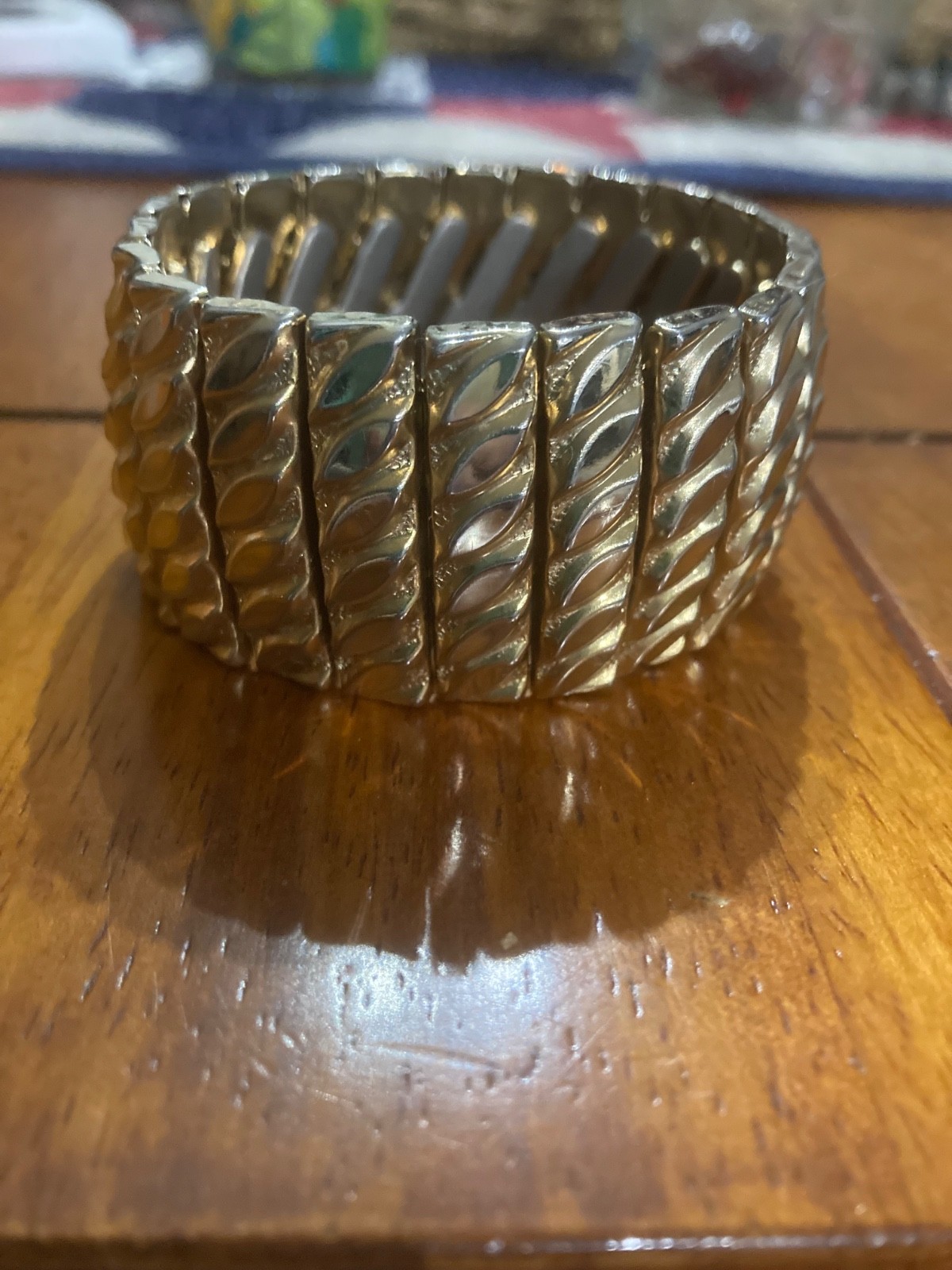 Vintage Gold-Tone Hong Kong Bracelet