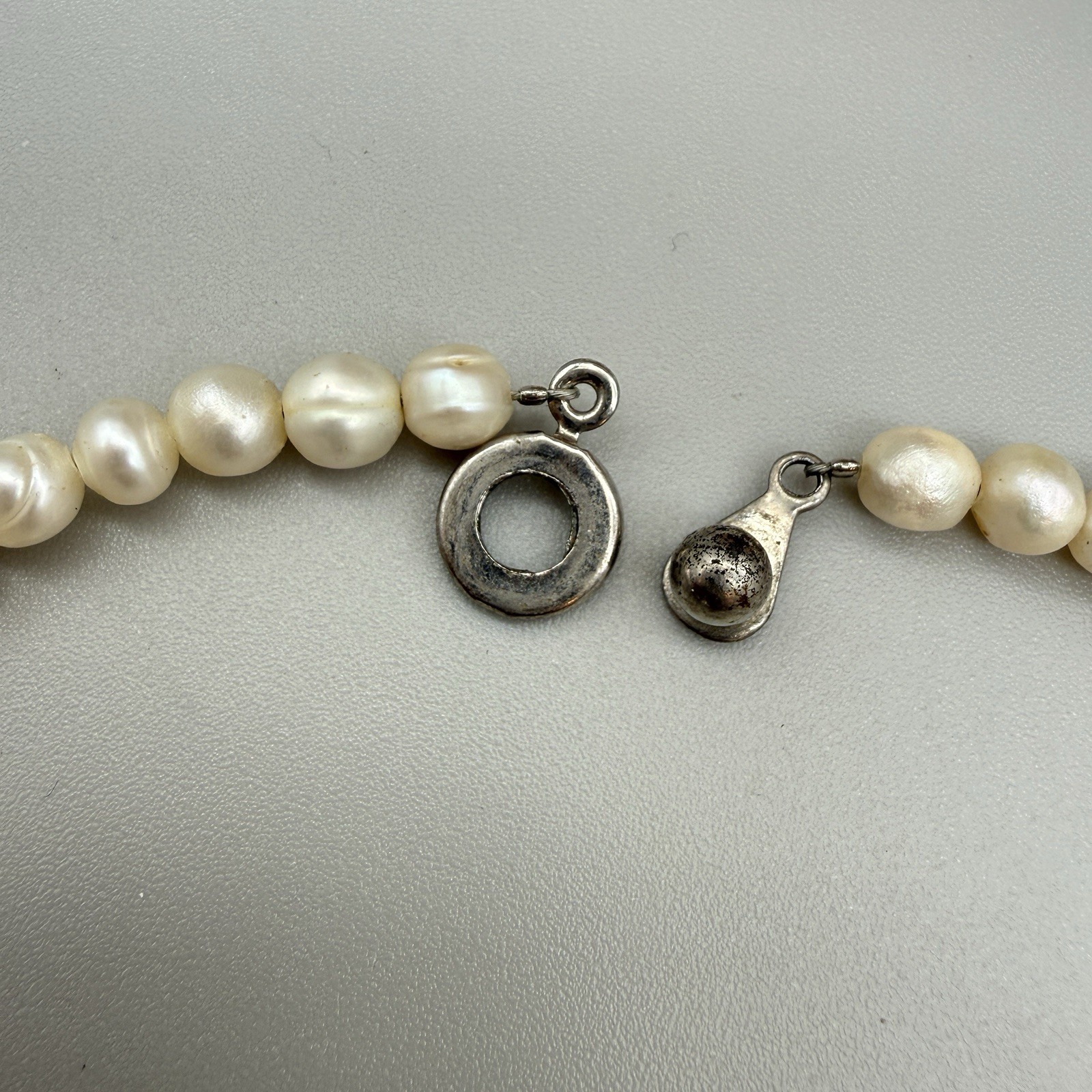 Vintage Cultured Freshwater Pearl Necklace 20” 5.7mm Push Button Clasp Strand
