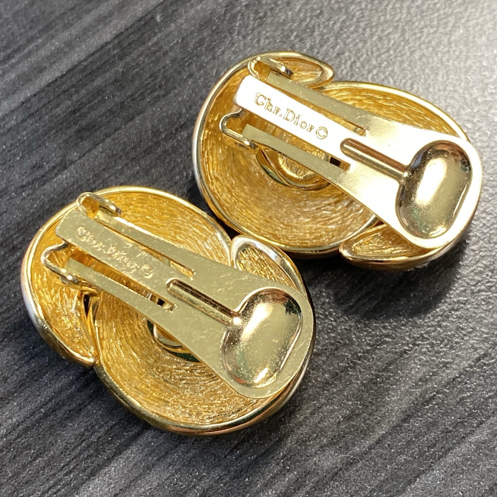 Christian Dior Enamel & Rhinestone Earrings – Chr. Dior Knot Earrings