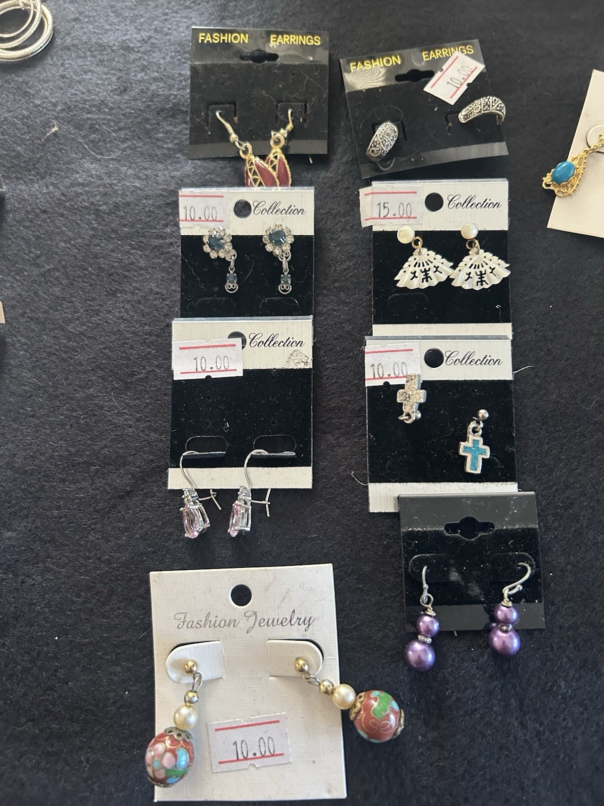 Lot Of 32 Assorted Pairs Mostly Vintage Earrings For Pierced Ears