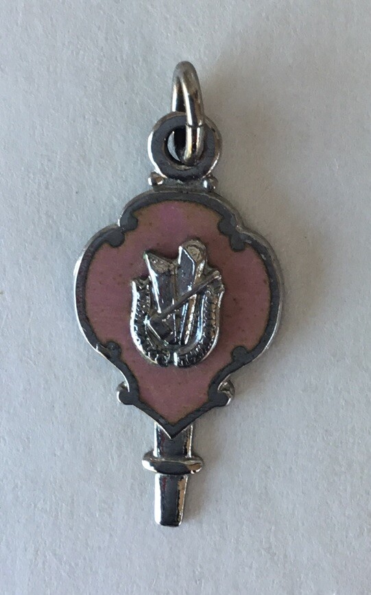 Vintage Martin Sterling Abraham Lincoln Quote “With Malice Toward None” Pendant