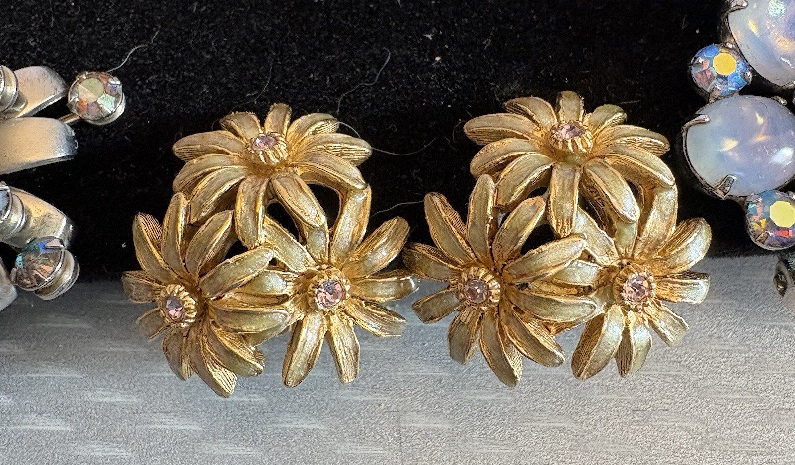 Vintage Designer Clip Earring LOT 5 Pair Signed Kramer Lisner Coro Golan ODLR