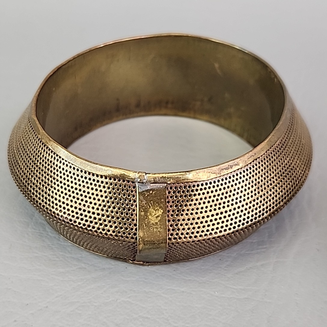 Vintage Bangle Bracelet Lot of 9 India Enamel Brass Rhinestone Hinged Wood