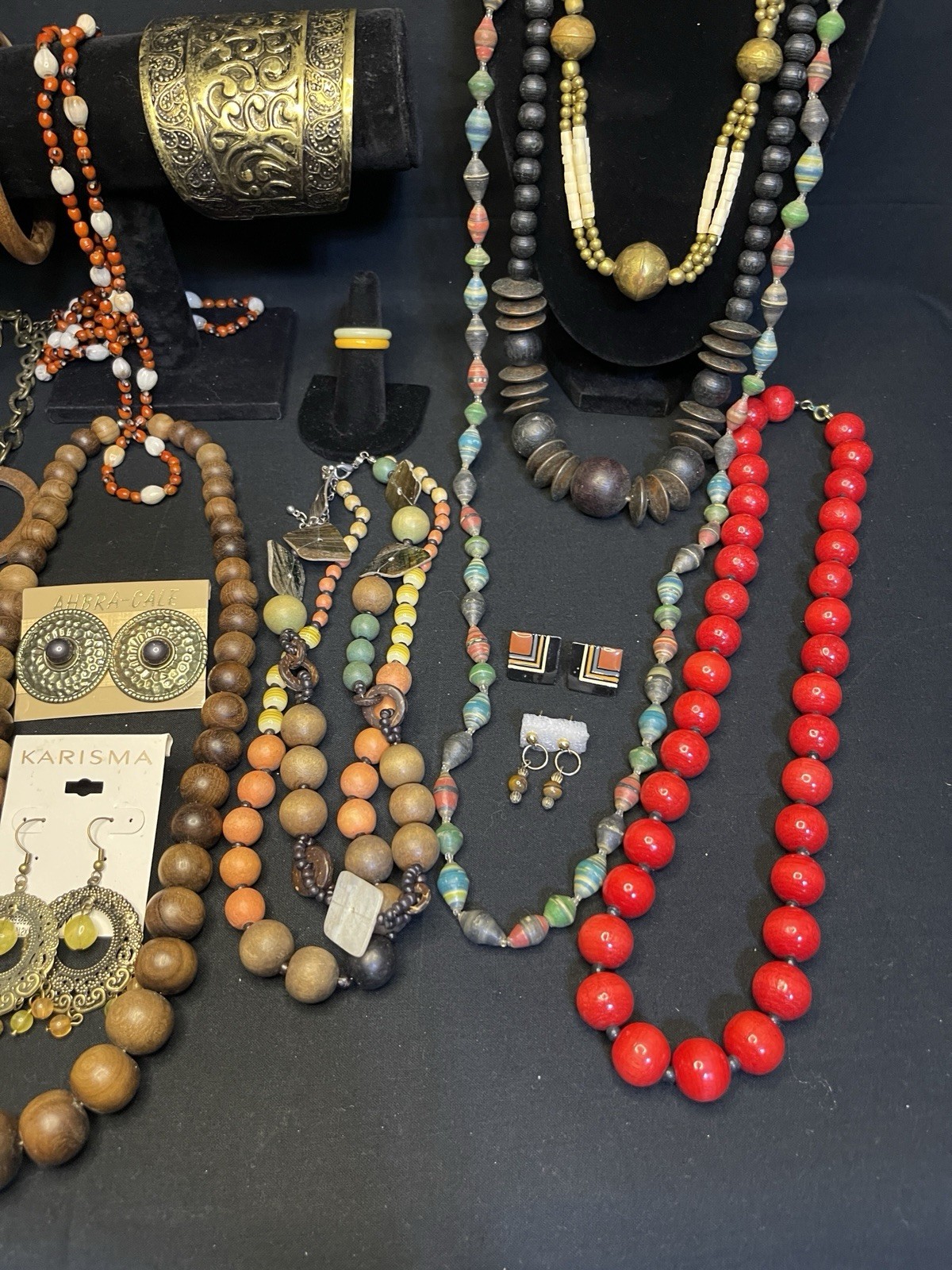 Vintage To Now Boho Costume Jewelry 23 Lot Necklace Earrings Bracelet Hippie