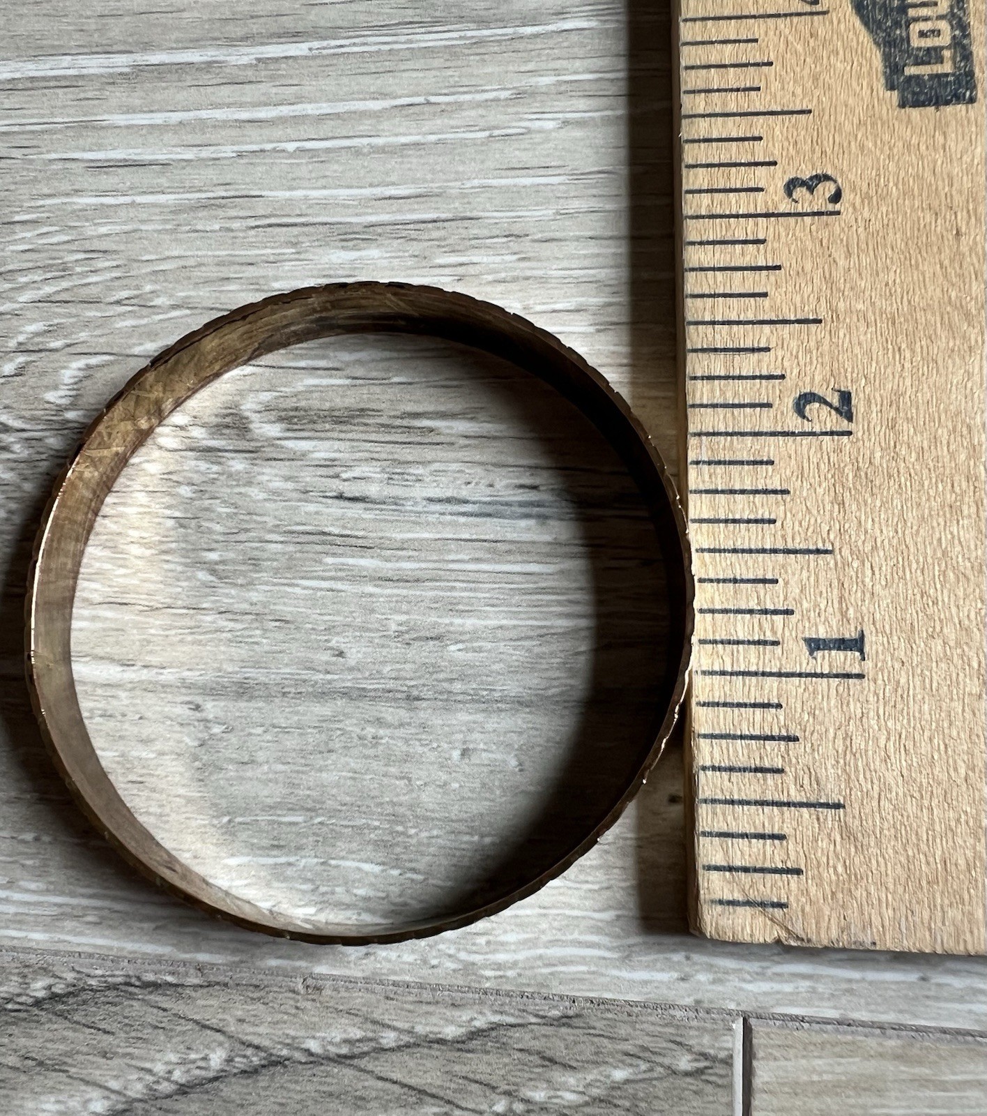 Lot of 3 Vintage Gold Tone/Copper Bracelets (2 Gold Cuff Style, 1 Copper Bangle)