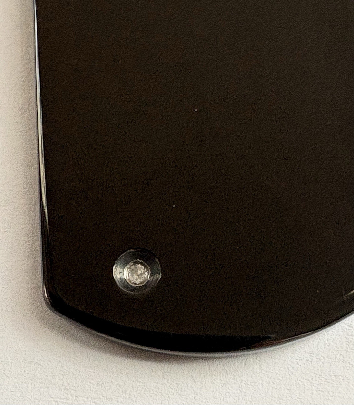 TUNGSTEN CARBIDE Diamond Black Dark Grey Dog Tag Pendant