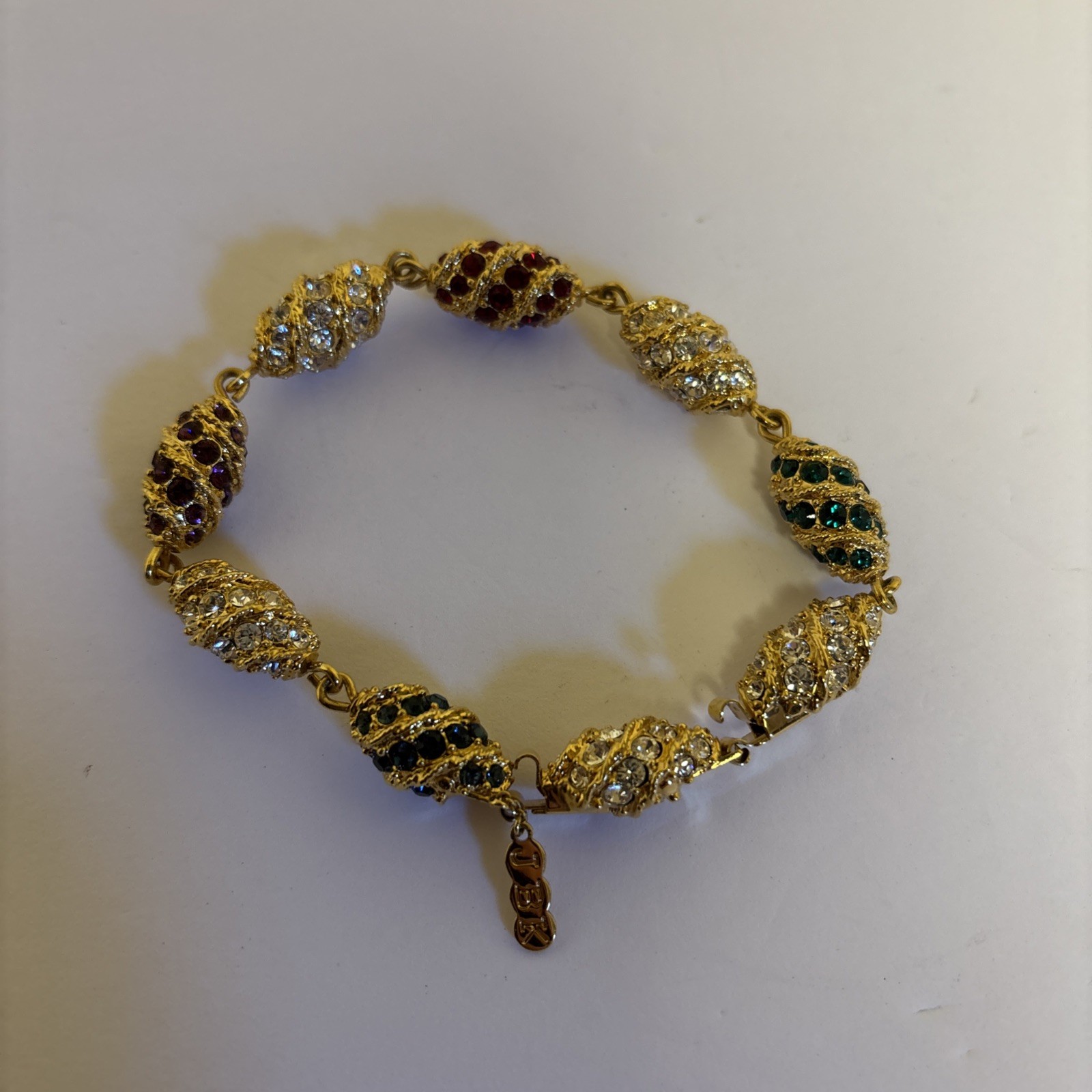 Camrose Kross Reproduction Jacqueline Bouvier Kennedy Gold Tone Bracelet Sparkle