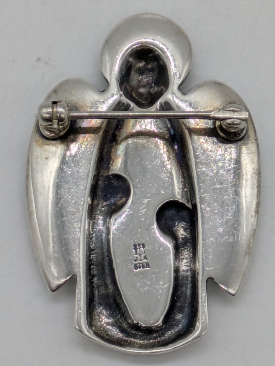 James Avery Retired GUARDIAN ANGEL Silver Brooch Pin 925 Silver 11.6 (EC3038827)