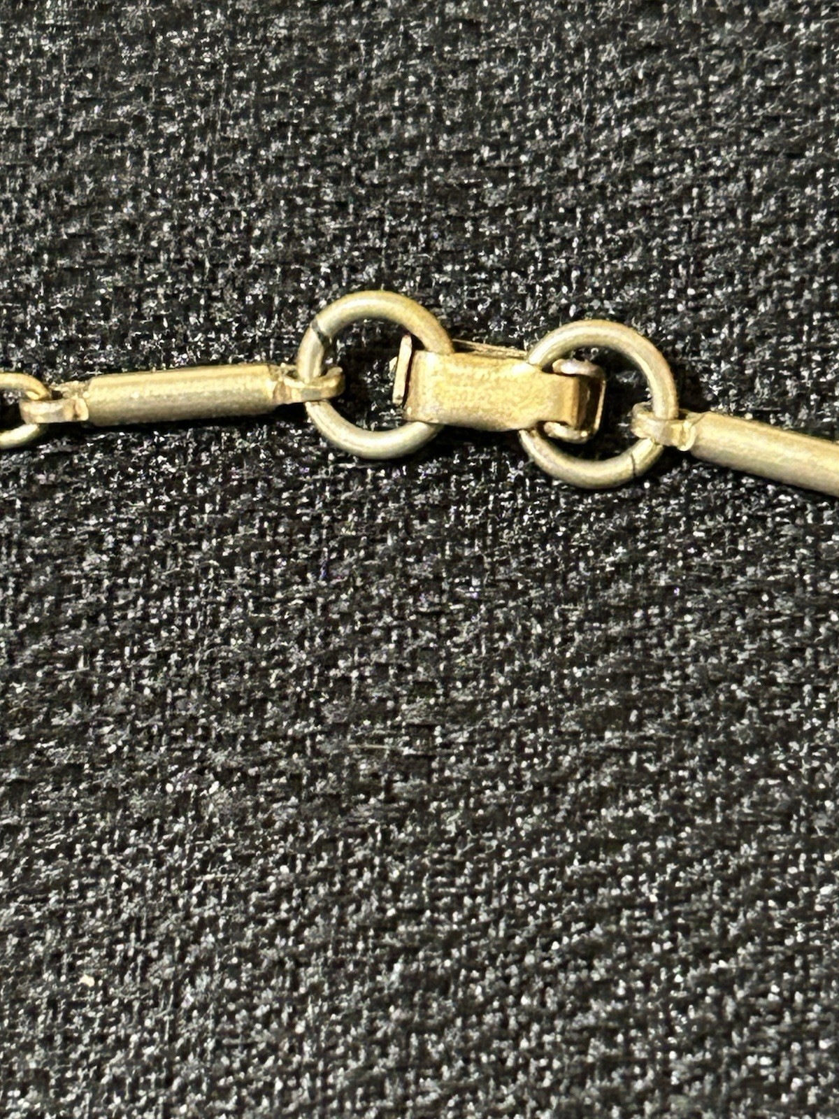 Antique Gold Tone Filigree Hand Painted Rose Faux Pearl Pendant Necklace 14”