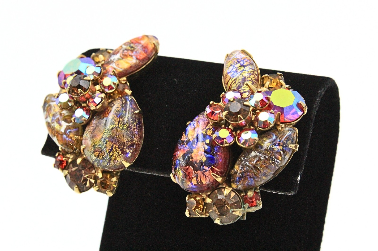Spectacular Rare! Kramer Of New York Signed Dragons Breath Necklace Parure Set