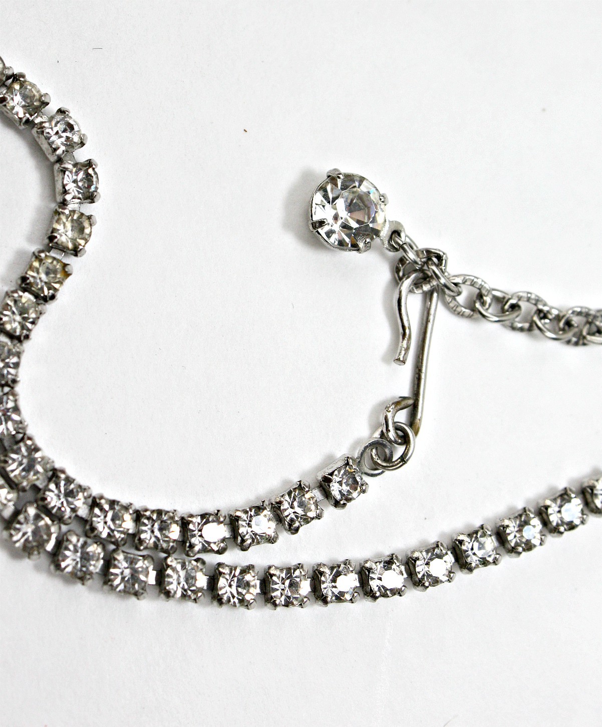 VTG Rhinestone Necklace / Choker Party Prom Bridal Jewelry ~ ESTATE Gift For Her